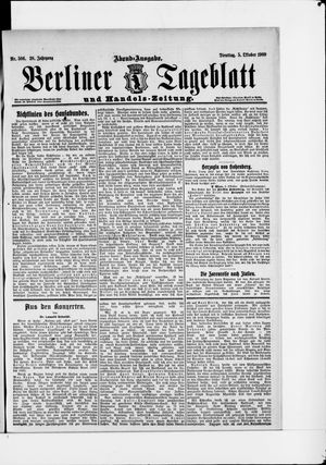 Berliner Tageblatt und Handels-Zeitung vom 05.10.1909