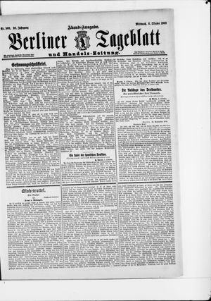 Berliner Tageblatt und Handels-Zeitung on Oct 6, 1909