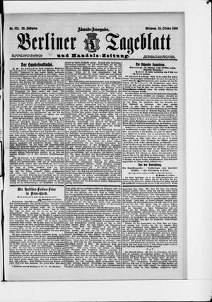 Berliner Tageblatt und Handels-Zeitung vom 13.10.1909