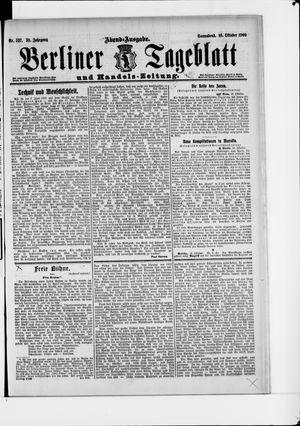 Berliner Tageblatt und Handels-Zeitung vom 16.10.1909
