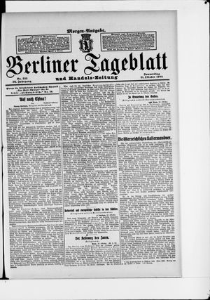 Berliner Tageblatt und Handels-Zeitung vom 21.10.1909