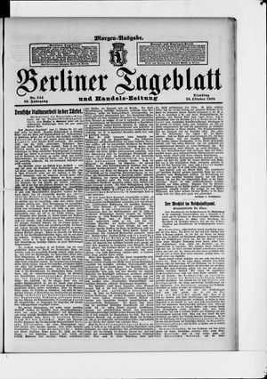 Berliner Tageblatt und Handels-Zeitung vom 26.10.1909