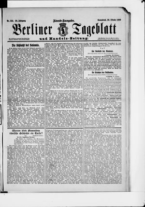 Berliner Tageblatt und Handels-Zeitung vom 30.10.1909