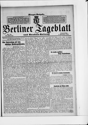 Berliner Tageblatt und Handels-Zeitung vom 04.11.1909
