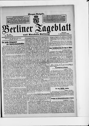 Berliner Tageblatt und Handels-Zeitung vom 05.11.1909