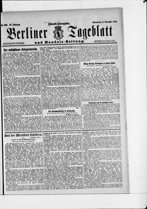 Berliner Tageblatt und Handels-Zeitung vom 06.11.1909