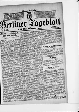 Berliner Tageblatt und Handels-Zeitung vom 09.11.1909