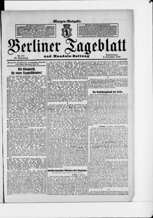 Berliner Tageblatt und Handels-Zeitung vom 02.12.1909