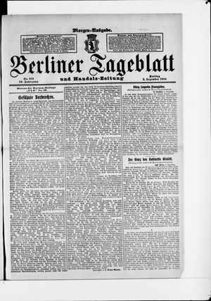 Berliner Tageblatt und Handels-Zeitung vom 03.12.1909
