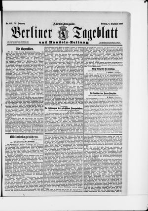 Berliner Tageblatt und Handels-Zeitung vom 06.12.1909