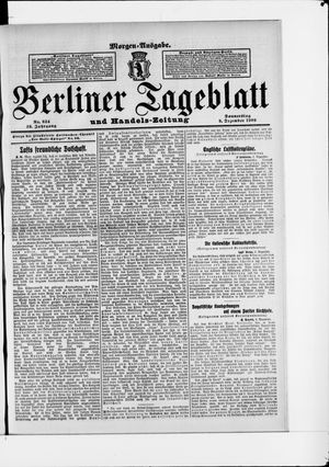 Berliner Tageblatt und Handels-Zeitung on Dec 9, 1909