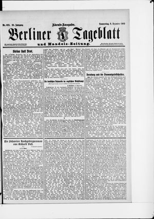 Berliner Tageblatt und Handels-Zeitung on Dec 9, 1909