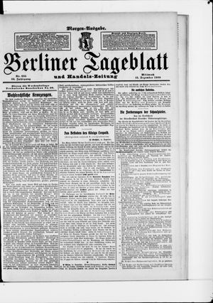 Berliner Tageblatt und Handels-Zeitung vom 15.12.1909