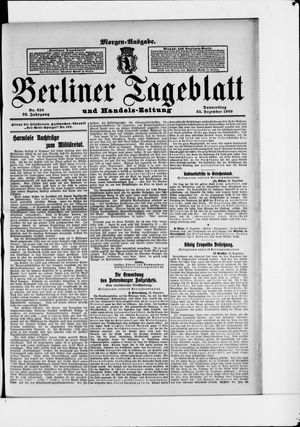 Berliner Tageblatt und Handels-Zeitung vom 23.12.1909