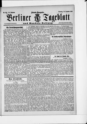 Berliner Tageblatt und Handels-Zeitung vom 28.12.1909