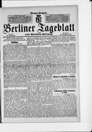 Berliner Tageblatt und Handels-Zeitung on Dec 29, 1909