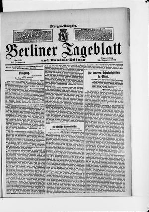 Berliner Tageblatt und Handels-Zeitung vom 30.12.1909