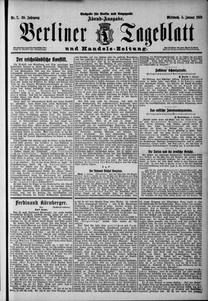 Berliner Tageblatt und Handels-Zeitung on Jan 5, 1910