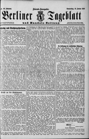 Berliner Tageblatt und Handels-Zeitung vom 13.01.1910
