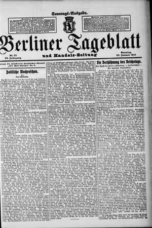 Berliner Tageblatt und Handels-Zeitung vom 30.01.1910