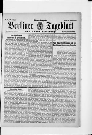 Berliner Tageblatt und Handels-Zeitung vom 04.02.1910