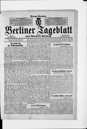 Berliner Tageblatt und Handels-Zeitung vom 12.02.1910