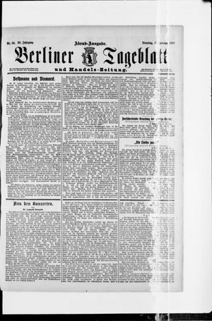 Berliner Tageblatt und Handels-Zeitung vom 15.02.1910