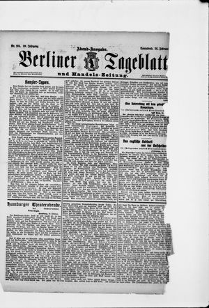 Berliner Tageblatt und Handels-Zeitung vom 26.02.1910