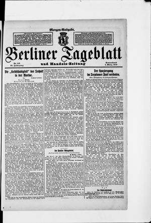 Berliner Tageblatt und Handels-Zeitung vom 05.03.1910