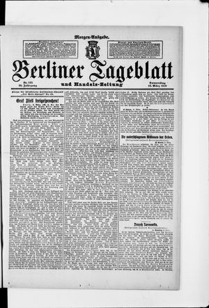Berliner Tageblatt und Handels-Zeitung vom 10.03.1910