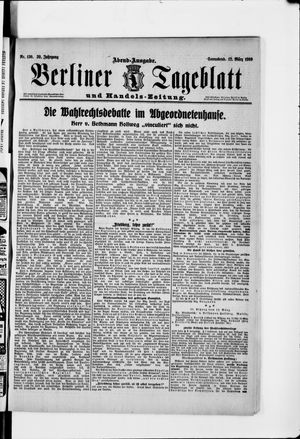 Berliner Tageblatt und Handels-Zeitung vom 12.03.1910