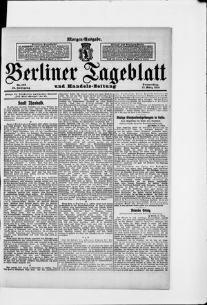 Berliner Tageblatt und Handels-Zeitung vom 17.03.1910