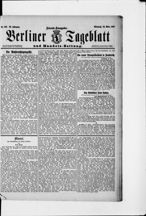 Berliner Tageblatt und Handels-Zeitung on Mar 23, 1910
