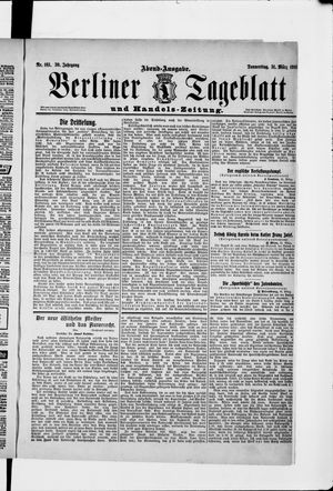 Berliner Tageblatt und Handels-Zeitung vom 31.03.1910