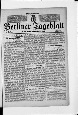 Berliner Tageblatt und Handels-Zeitung vom 06.04.1910