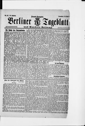 Berliner Tageblatt und Handels-Zeitung vom 30.04.1910