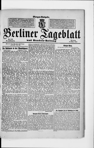 Berliner Tageblatt und Handels-Zeitung vom 13.05.1910