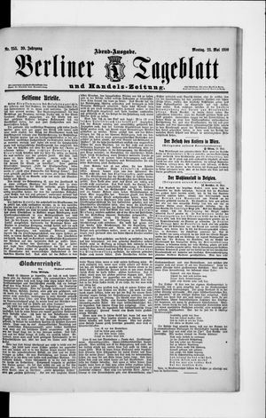 Berliner Tageblatt und Handels-Zeitung vom 23.05.1910