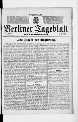 Berliner Tageblatt und Handels-Zeitung vom 28.05.1910