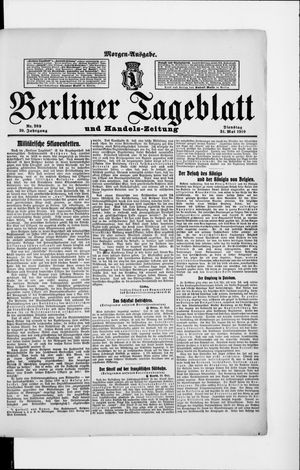 Berliner Tageblatt und Handels-Zeitung vom 31.05.1910