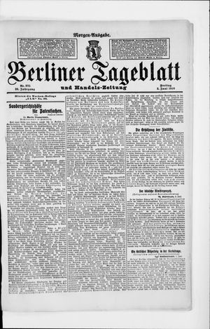 Berliner Tageblatt und Handels-Zeitung vom 03.06.1910