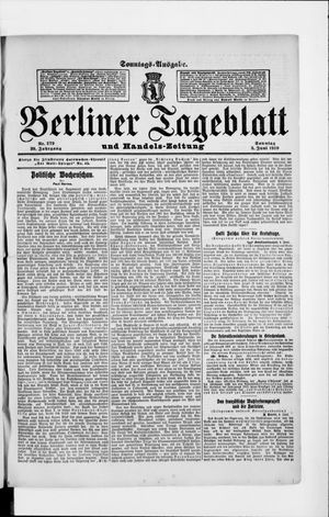 Berliner Tageblatt und Handels-Zeitung vom 05.06.1910