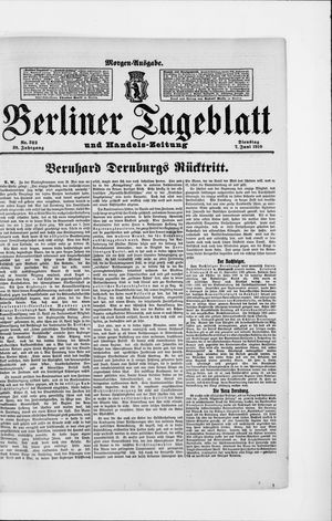 Berliner Tageblatt und Handels-Zeitung vom 07.06.1910