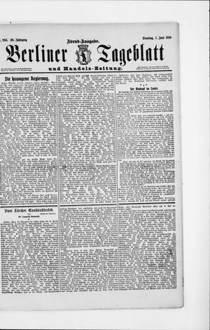 Berliner Tageblatt und Handels-Zeitung vom 07.06.1910