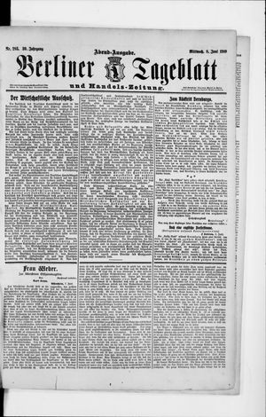 Berliner Tageblatt und Handels-Zeitung vom 08.06.1910