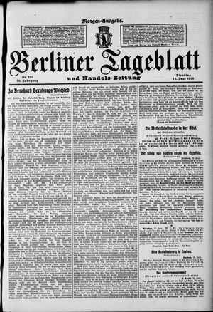 Berliner Tageblatt und Handels-Zeitung vom 14.06.1910