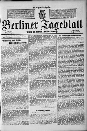 Berliner Tageblatt und Handels-Zeitung vom 15.06.1910
