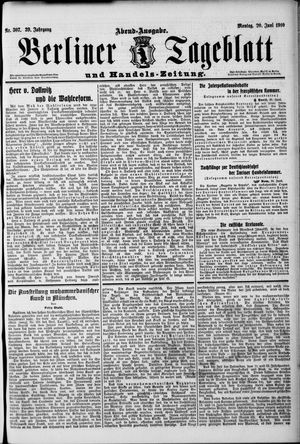 Berliner Tageblatt und Handels-Zeitung vom 20.06.1910