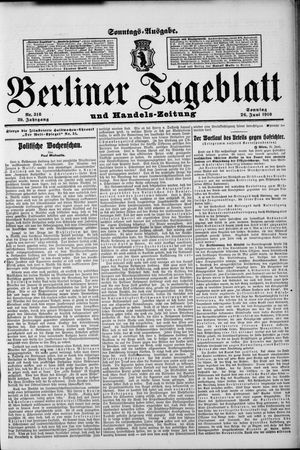 Berliner Tageblatt und Handels-Zeitung vom 26.06.1910