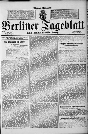 Berliner Tageblatt und Handels-Zeitung vom 30.06.1910